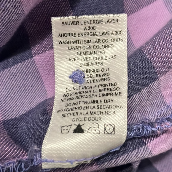 Sundry Button Down Flannel Shirt Size 1 - Picture 6 of 6